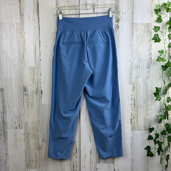 Athleta Nolita Slim Tapered Crop Pant Cottage Blue Pull-on Ankle Pants Size 2/P - Picture 2 of 9